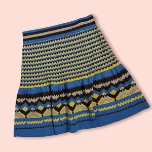 Anthropologie Girls From Savoy Blue Sweater Skirt